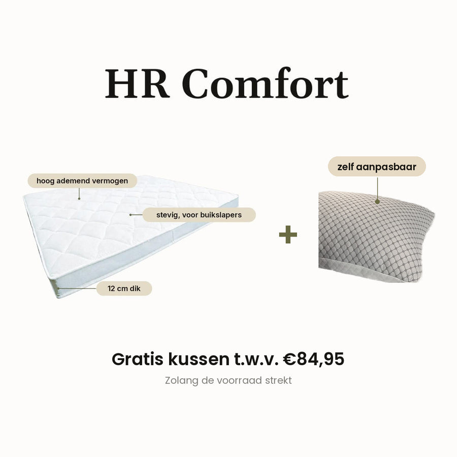 HR Comfort (koudschuim) + Gratis Kussen (t.w.v. 69,95)
